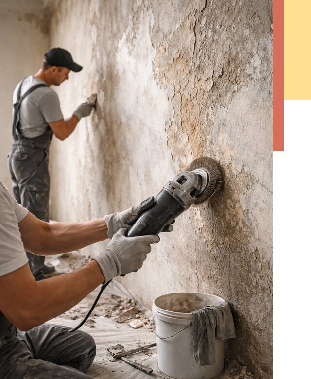 Снятие и удаление краски со стен в Фрязино от 2181 руб. — ОТДЕЛОЧНИК-Фрз