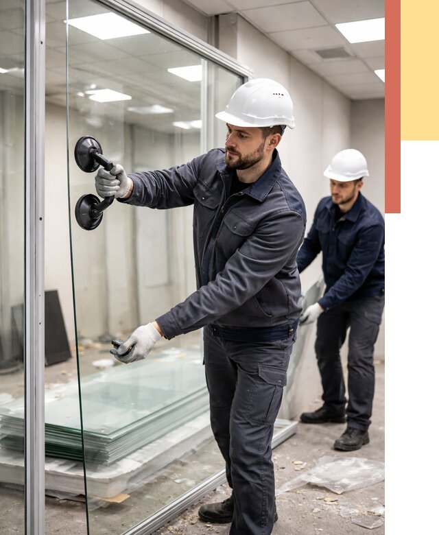 Демонтаж стеклянных перегородок в Фрязино от 3323 руб. — быстро и недорого | ОТДЕЛОЧНИК-Фрз