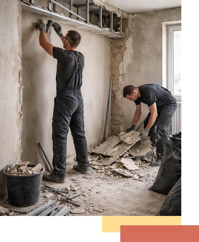 Демонтаж короба из гипсокартона в Фрязино быстро и аккуратно