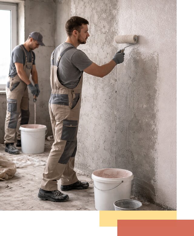 Нанесение бетоноконтакта на стены в Фрязино для последующей отделки