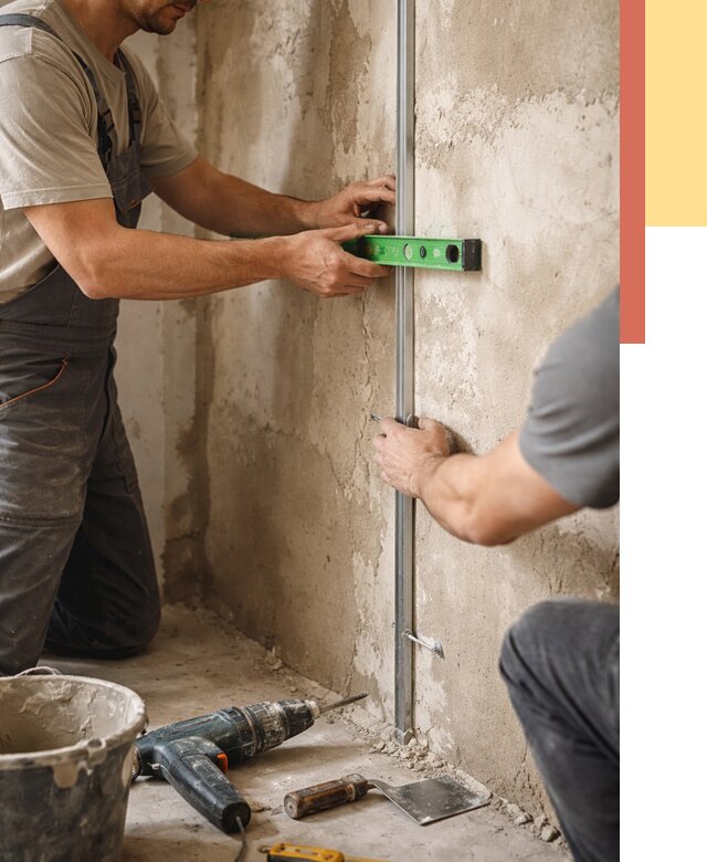 Установка штукатурных маяков в Фрязино от 7270 руб. — быстро и недорого | ОТДЕЛОЧНИК-Фрз