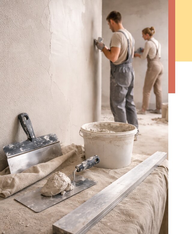 Штукатурка стен гипсовая в Фрязино от 4673 руб/м2 — быстро и недорого | ОТДЕЛОЧНИК-Фрз