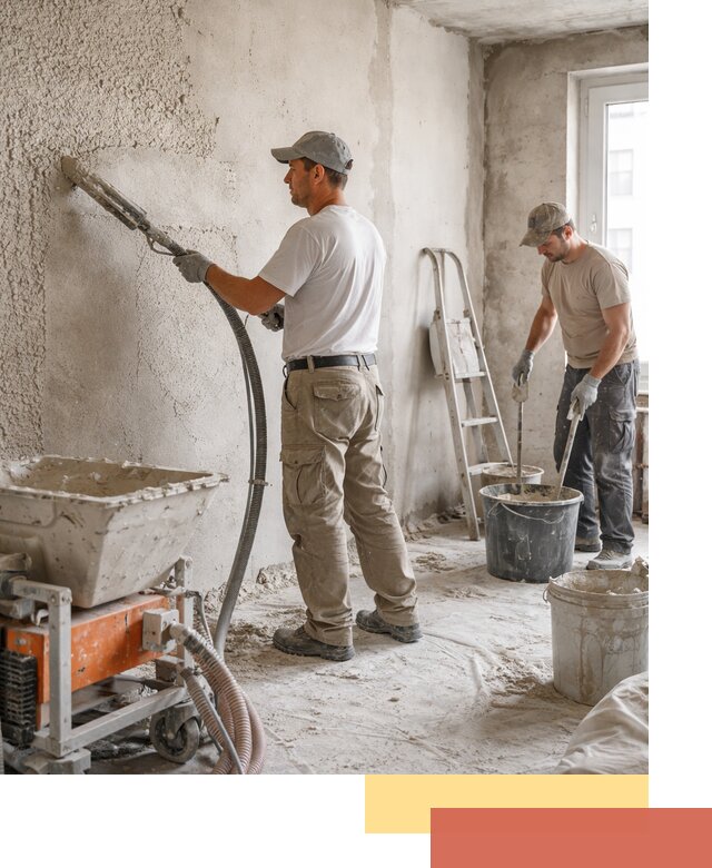 Машинная штукатурка стен в Фрязино — быстро и качественно