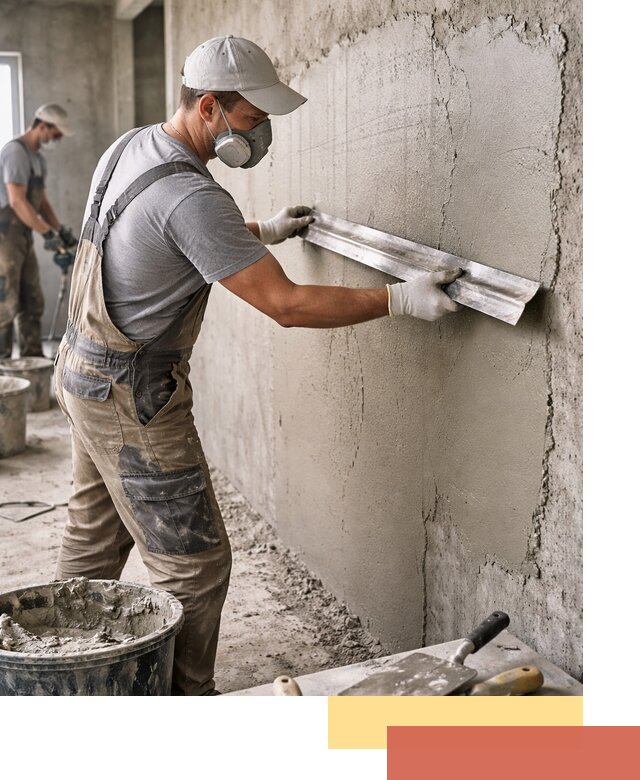 Штукатурка бетонных стен в Фрязино качественно и долговечно