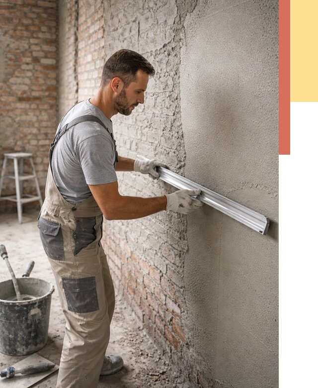 Штукатурка кирпичных стен в Фрязино от 4673 руб/м2 — быстро и недорого | ОТДЕЛОЧНИК-Фрз