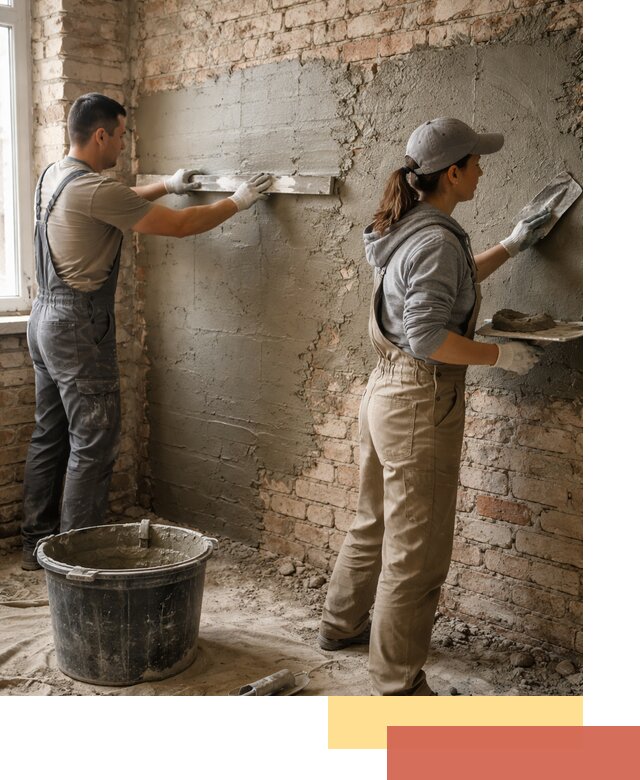 Штукатурка кирпичных стен в Фрязино — качественно и надежно