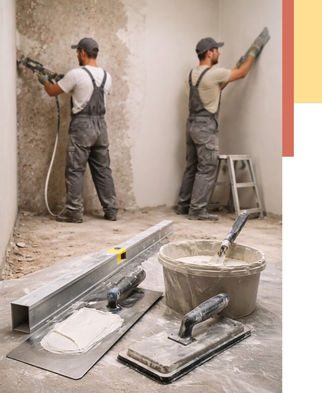 Штукатурка стен под обои в Фрязино от 4673 руб./м2 — выравнивание под обои | ОТДЕЛОЧНИК-Фрз