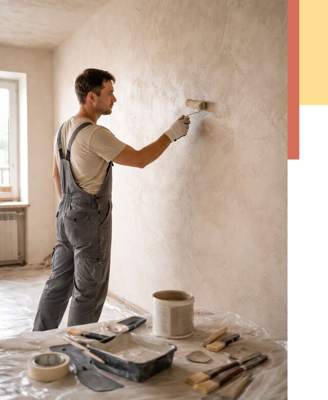 Нанесение лессирующей краски по декоративке в Фрязино от 1817 руб. | ОТДЕЛОЧНИК-Фрз