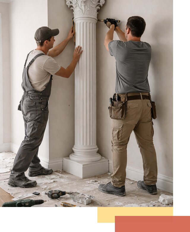 Установка декоративных колонн в Фрязино под ключ