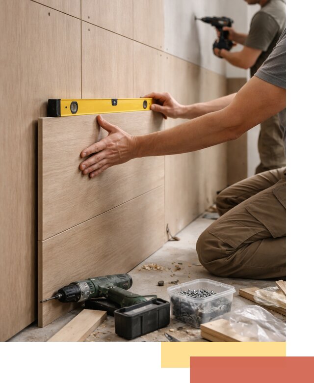 Профессиональный монтаж МДФ панелей на стены в Фрязино