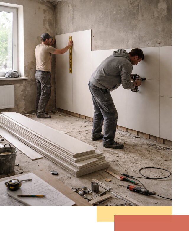 Монтаж ПВХ панелей на стены в Фрязино качественно и быстро