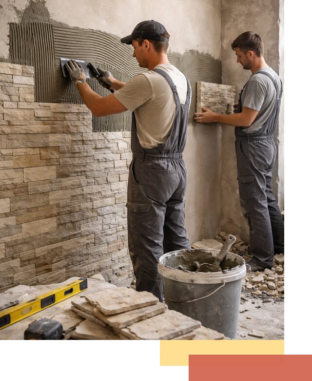 Монтаж искусственного камня в Фрязино — облицовка стен и фасадов