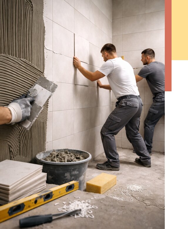 Укладка плитки на стены в Фрязино от 883 руб. — качественно и недорого | ОТДЕЛОЧНИК-Фрз