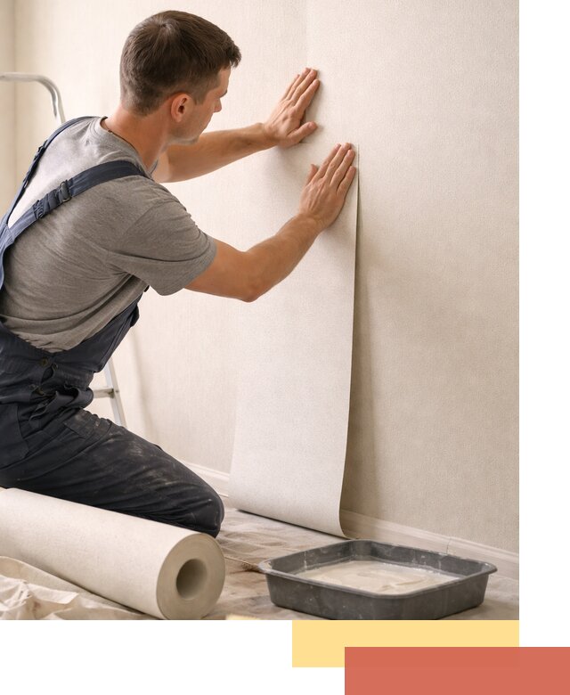 Поклейка флизелиновых обоев в Фрязино качественно и быстро