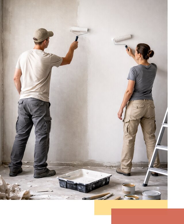 Окраска стен по стеклохолсту в Фрязино качественно и долговечно