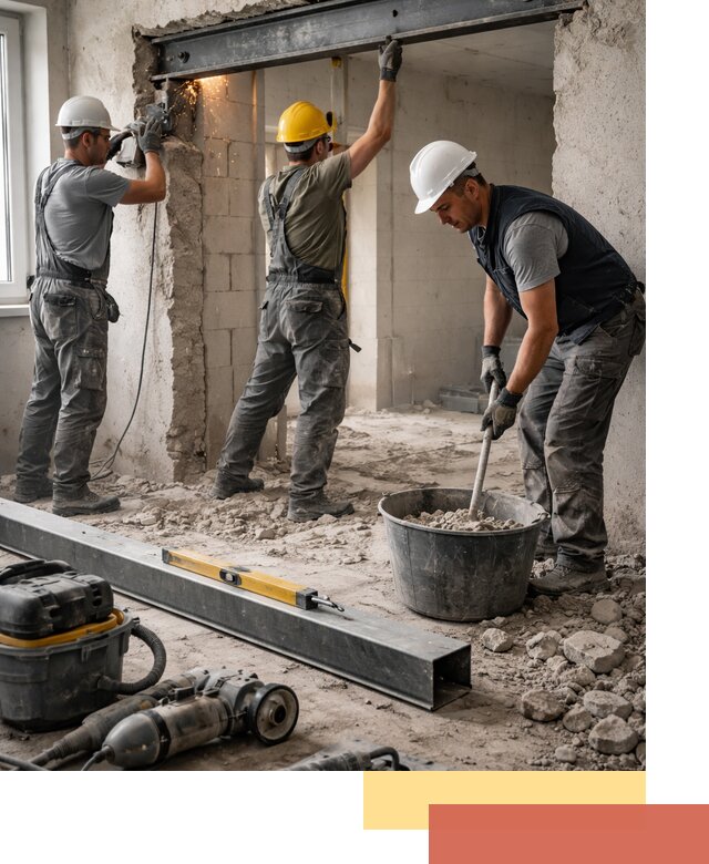 Создание проемов в стенах и несущих конструкциях в Фрязино