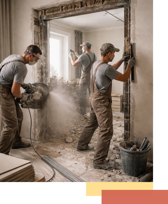 Расширение дверного проема под установку новой двери в Фрязино