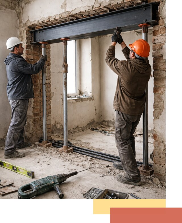 Усиление проема в стене в Фрязино для расширения и безопасности