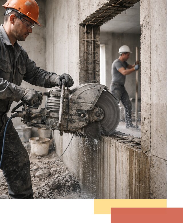 Алмазная резка проемов в Фрязино быстро и точно