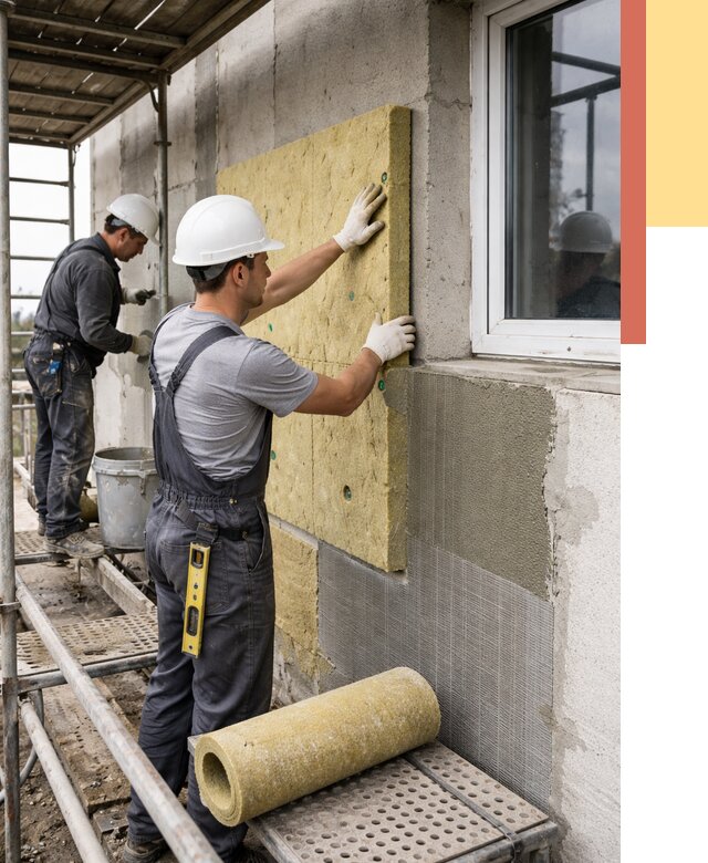 Утепление стен в Фрязино от 4466 руб. под ключ — быстро и недорого | ОТДЕЛОЧНИК-Фрз