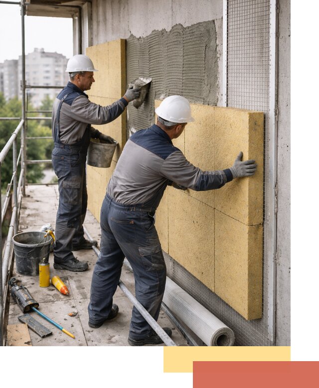 Утепление стен зданий и домов в Фрязино качественно и надежно