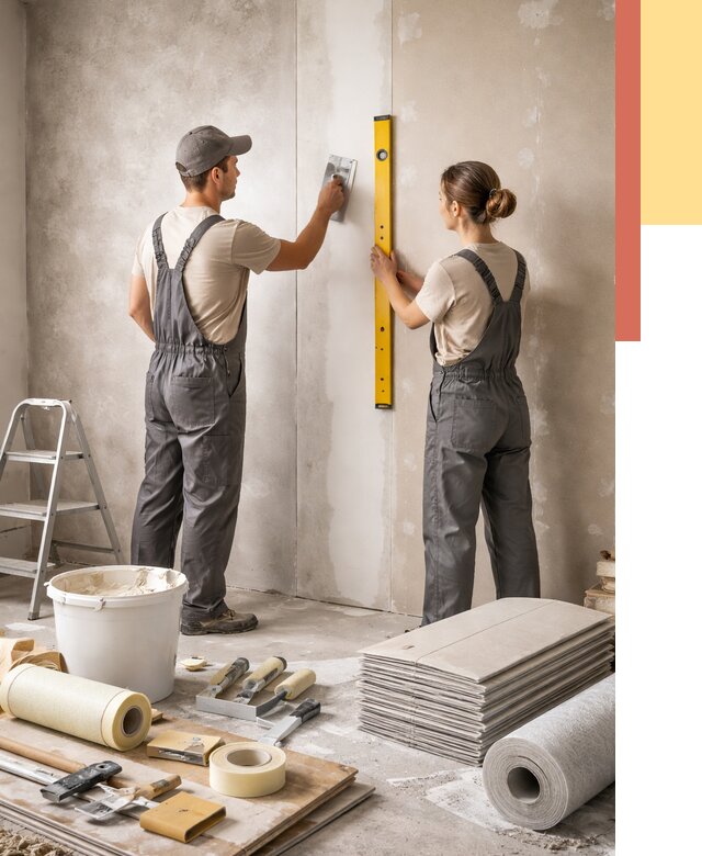 Отделка стен в Фрязино от 1558 руб/м² — недорого, быстро, под ключ | ОТДЕЛОЧНИК-Фрз