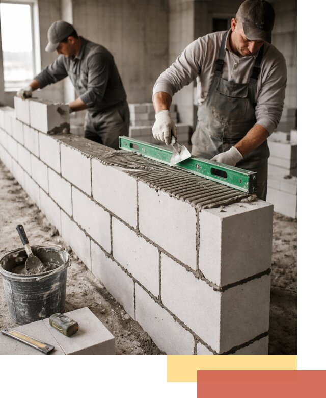 Кладка перегородок из газобетона в Фрязино быстро и качественно