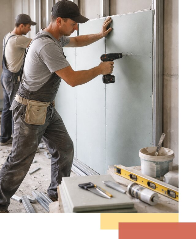 Кладка влагостойких перегородок ПГП в Фрязино