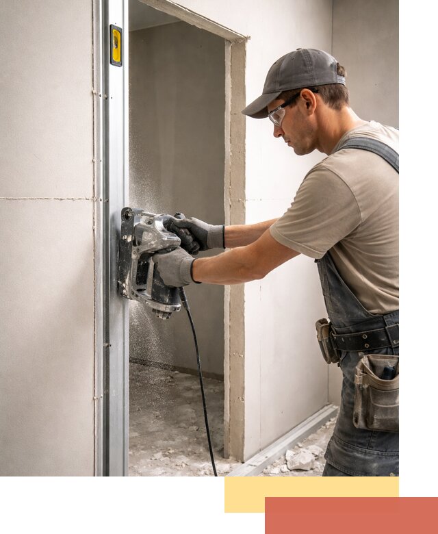 Устройство дверного проема в перегородке в Фрязино