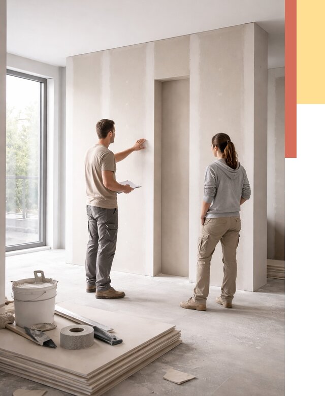 Зонирующая перегородка из гипсокартона в Фрязино от 2908 руб. под ключ | ОТДЕЛОЧНИК-Фрз