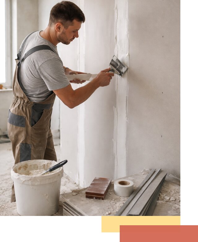 Шпаклевка перегородок из гипсокартона в Фрязино качественно и быстро