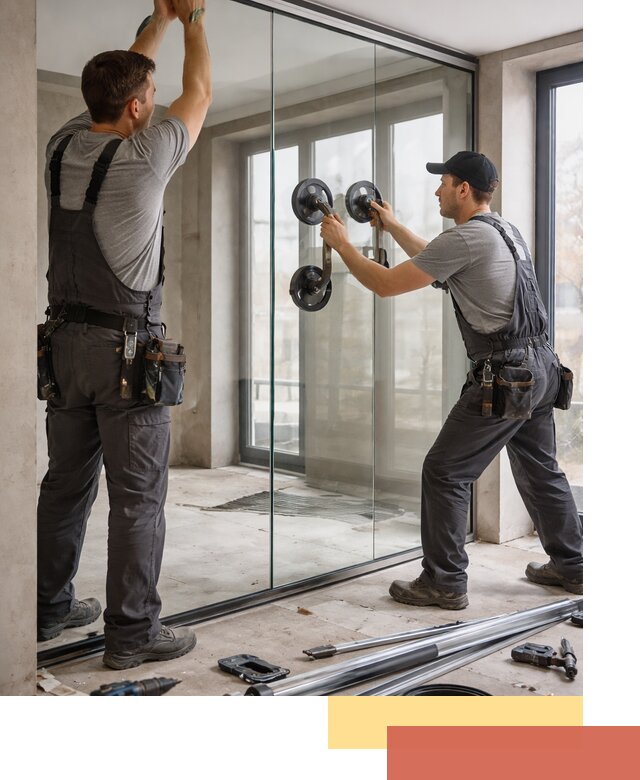 Цельностеклянные перегородки под ключ в Фрязино