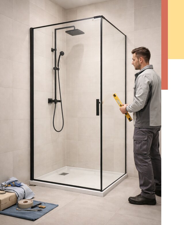 Стеклянные перегородки для душа в Фрязино от 12981 руб. | Монтаж под ключ — ОТДЕЛОЧНИК-Фрз