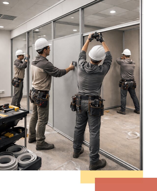 Мобильные офисные перегородки под ключ в Фрязино