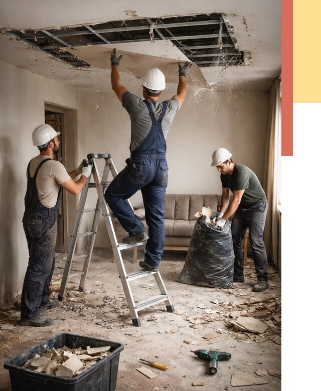 Демонтаж гипсокартонного потолка в Фрязино от 436 руб. за м2 — ОТДЕЛОЧНИК-Фрз