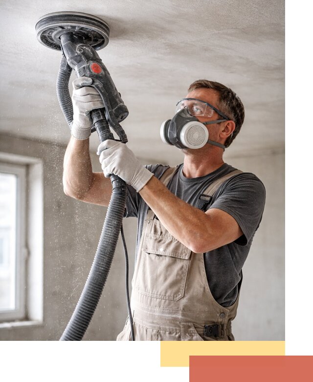 Шлифовка потолка в Фрязино — качественная подготовка под отделку