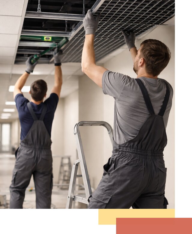 Монтаж потолка Грильято в Фрязино: установка под ключ качественно