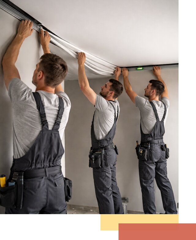 Теневые натяжные потолки в Фрязино: монтаж и отделка быстро и качественно