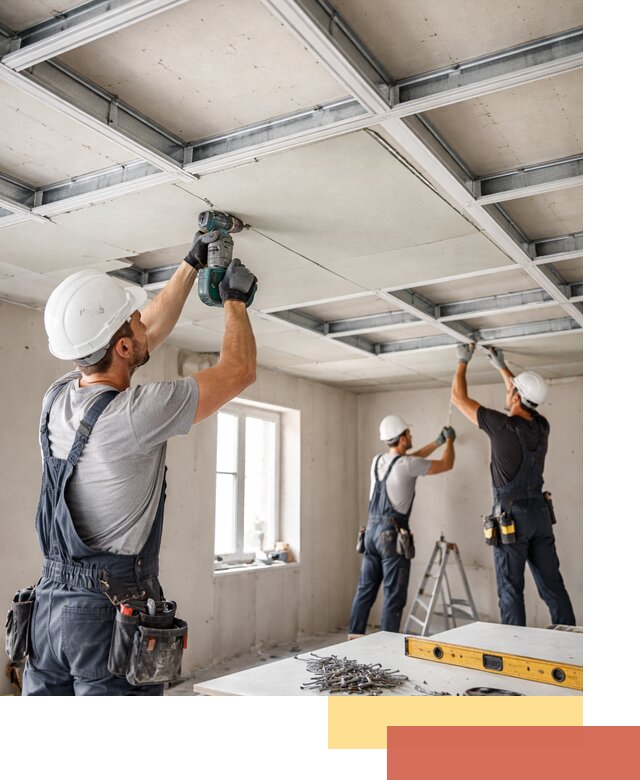 Кессонный потолок из гипсокартона под ключ в Фрязино