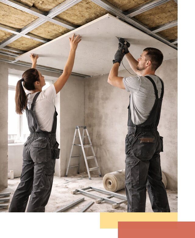 Звукоизоляция потолка из ГКЛ в Фрязино профессионально и надежно