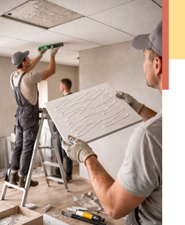 Монтаж потолочной плитки в Фрязино от 4673 руб. — быстро и недорого | ОТДЕЛОЧНИК-Фрз