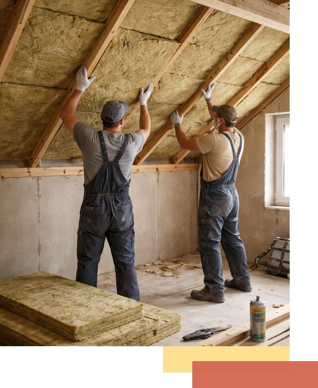 Утепление потолка минеральной ватой в Фрязино