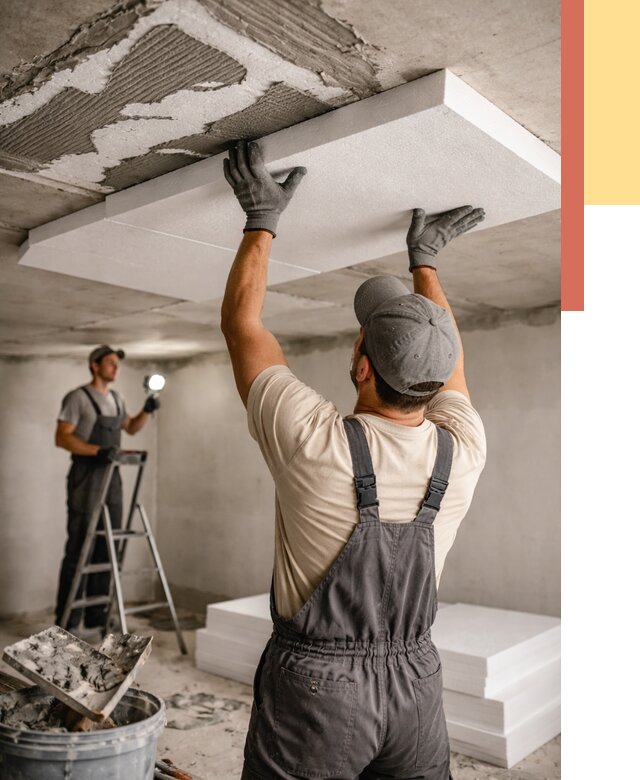 Утепление потолка пенопластом в Фрязино от 4673 руб/м2 — недорого и быстро | ОТДЕЛОЧНИК-Фрз