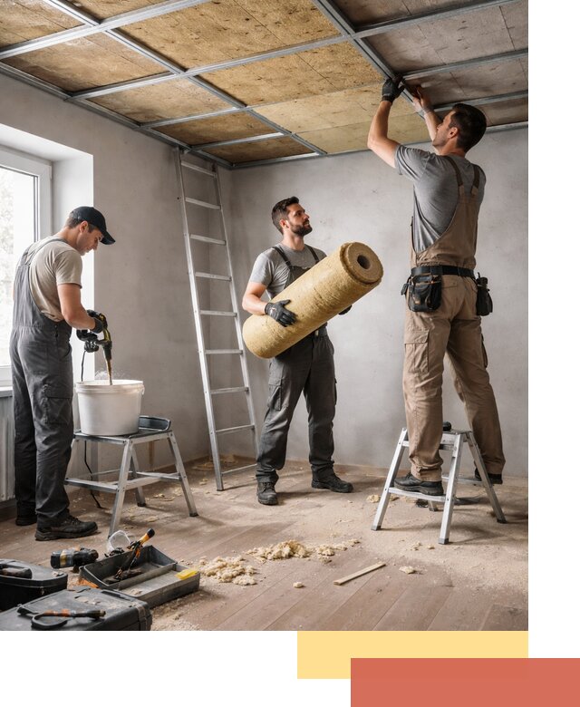 Шумоизоляция потолка в Фрязино: профессиональный монтаж и отделка